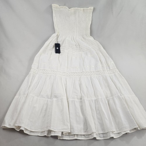 Abito M Medium 30" ascella bianco lungo 78€ donna MA - Foto 5 di 9