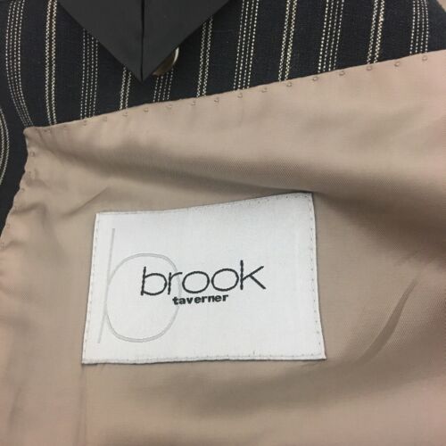 Chaqueta Blazer Brook Taverner 42L Rayas Estilo Navegación Lino Mezcla Mod Años 60’s - Imagen 12 de 13