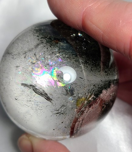 2" 51mm 179g AA++ Stunning Garden Quartz Massive Rainbows Sphere Crystal Ball - Picture 22 of 24