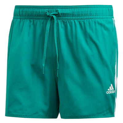 adidas Herren 3-Streifen Badeshorts Badehose Beach Short Strandshort grün 
