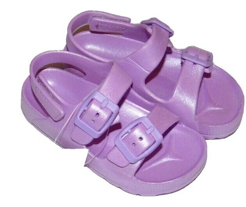 GUCCI Sandals Flora Thong Flat Shoes Canvas Leather Purple