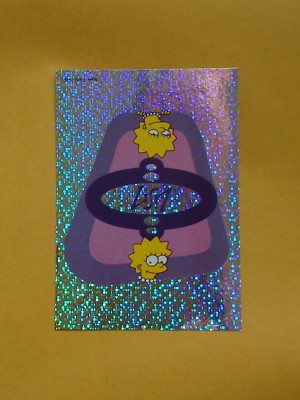 THE SIMPSONS 2001 PANINI FOIL STICKER # 120 LISA SIMPSON 20th C FOX ITALY VGC MG