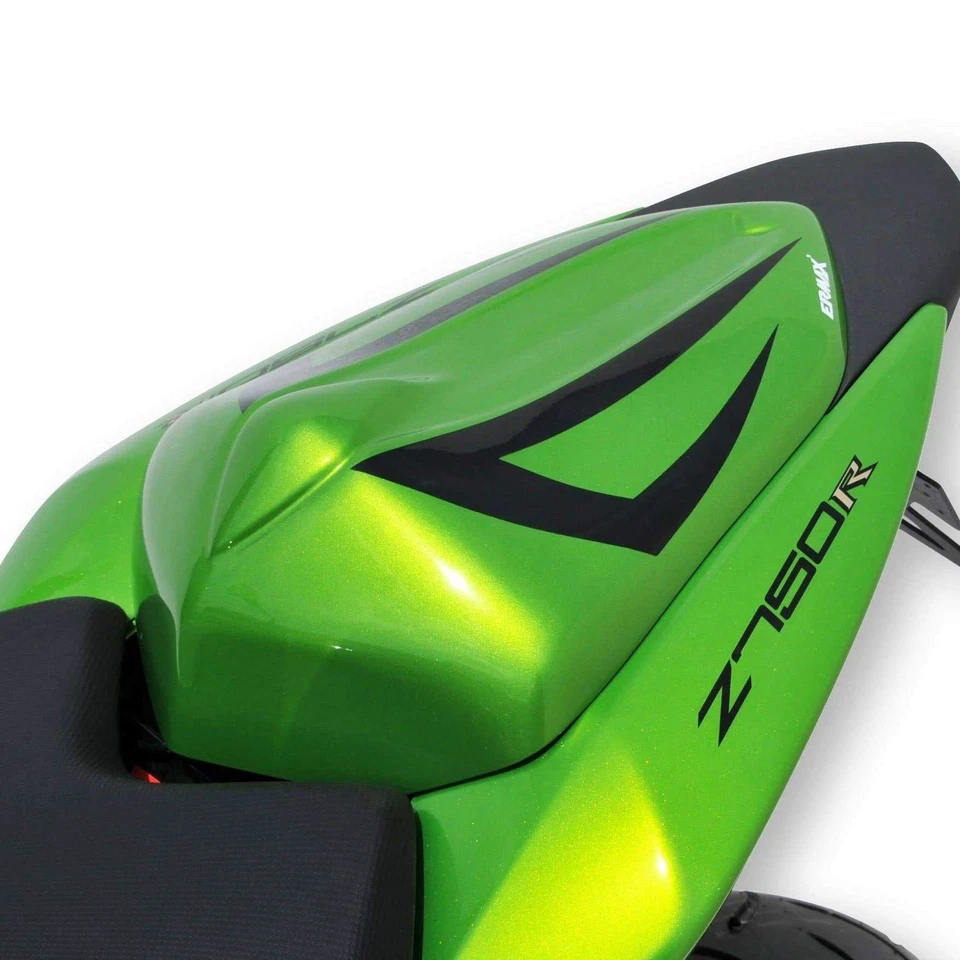 Capucha de asiento Ermax verde metálico (verde caramelo lima) Kawasaki Z 750 R 2011-2012 Foto 2 de 2