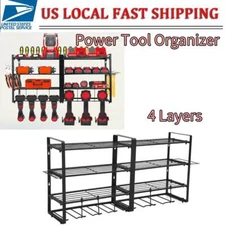 Heavy Duty Power Tool Organizer Holder Wall Mount Storage Rack Drill Screwdriver