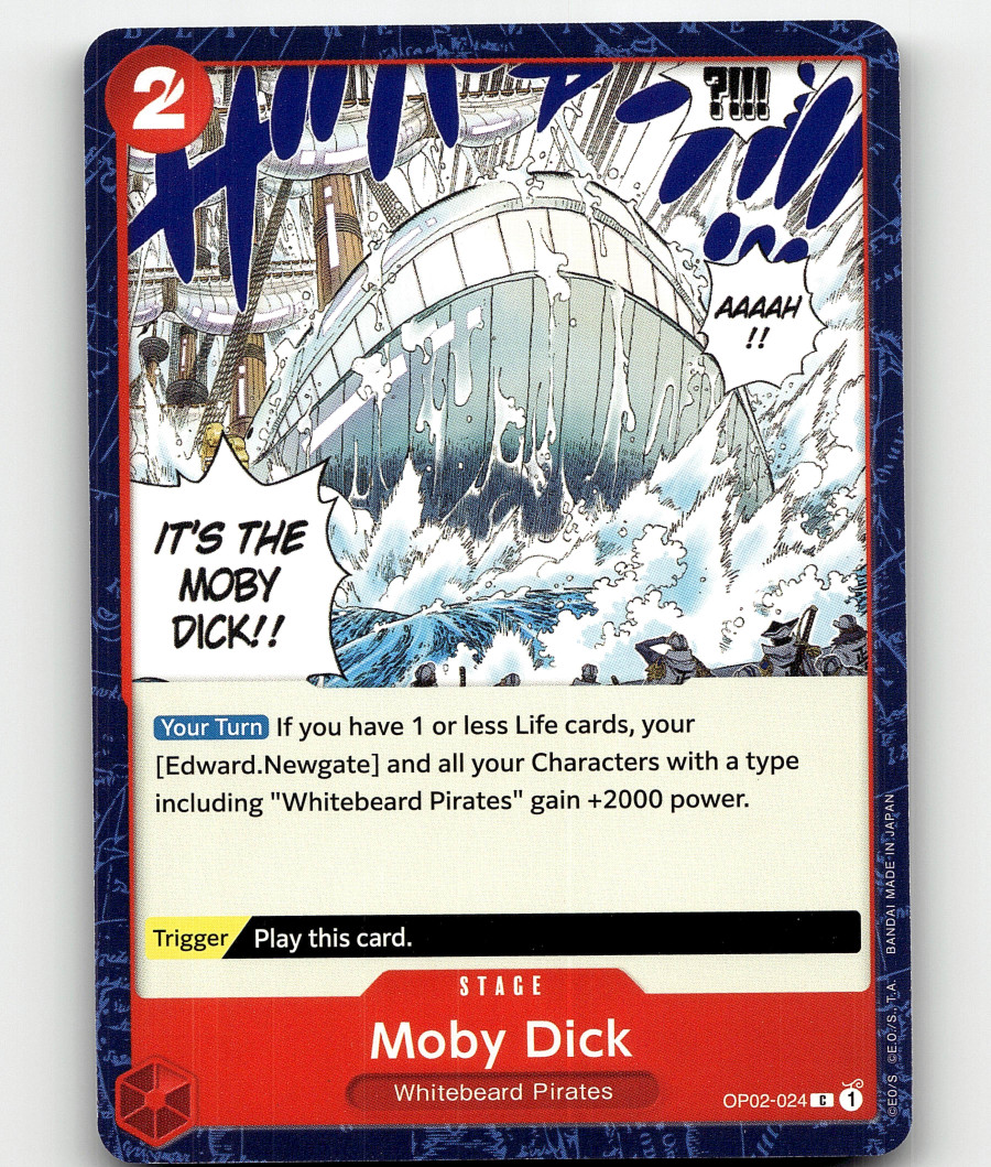 One Piece Card Game Moby Dick Paramount War OP02-024