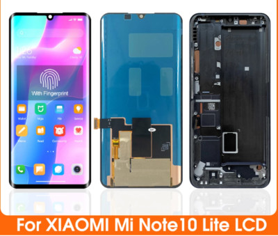 For Xiaomi Mi Note 10 Lite LCD Display Screen Touch Digitizer Replacement Frame