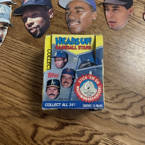 1990 Topps Heads Up Baseball Stars Complete Set Of 24 Two Doubles Ken Griffey Jr - Picture 3 of 18