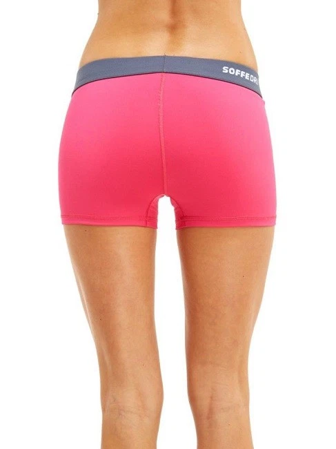 Soffe Mujer Junior Calce de Compresión Dri Corto Rosa Neón Pistola Metal XL Entrenamiento Foto 2 de 4