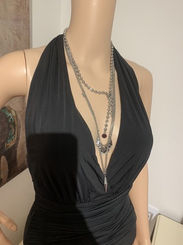 Mimco 💖 New Mayfair Triple Silver $149 Choker Necklace + Dust Bag - Bild 9 von 10