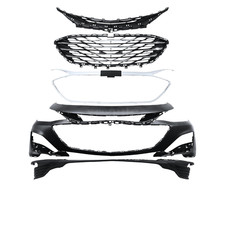 5PCS Front Bumper Cover Kit Grill Grille Trim For Chevy Malibu 2019 2020-2022