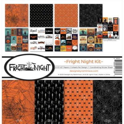 HALLOWEEN Night Collection Kit 12X12 Scrapbooking Kit REMINISCE FRN-200 ...