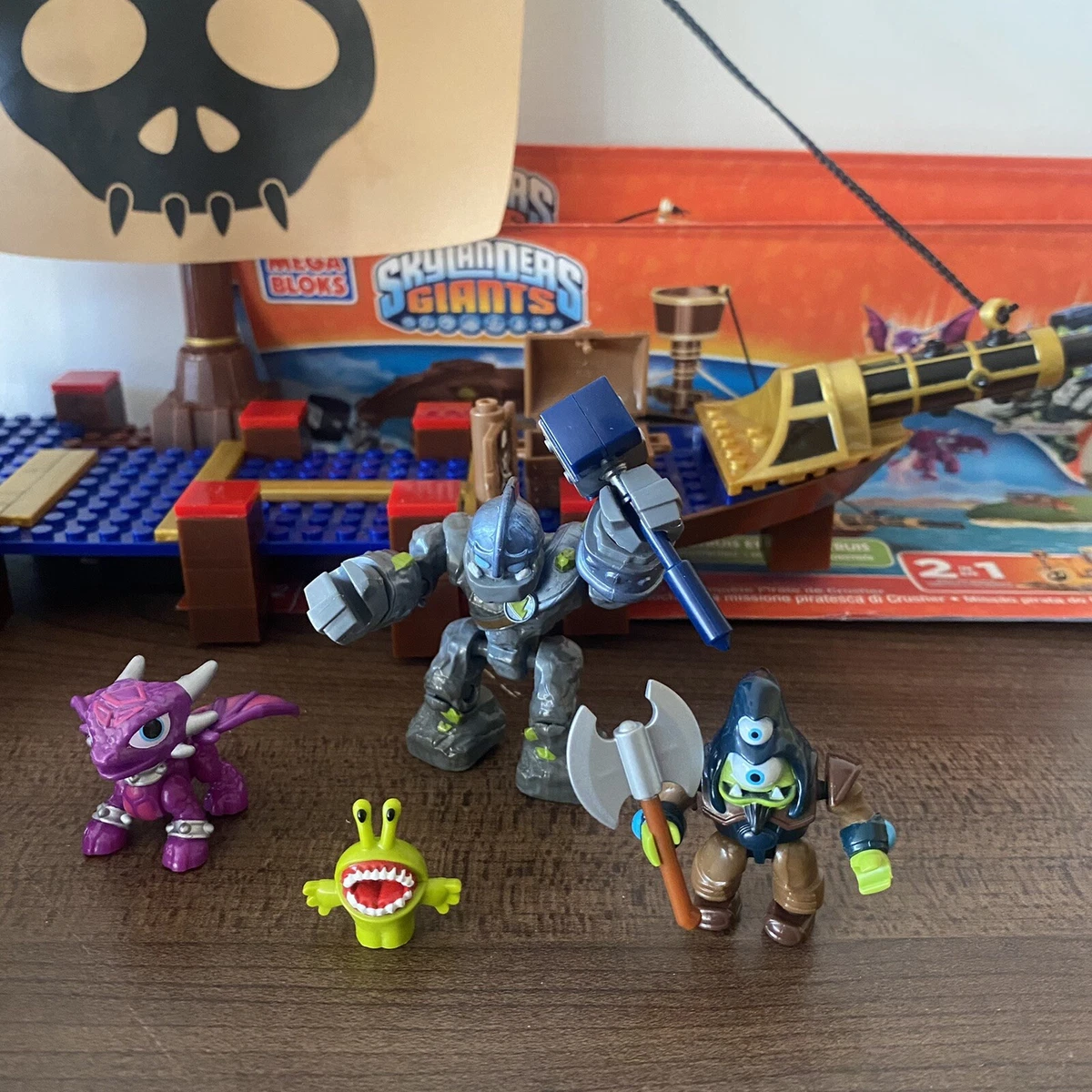 bemærkede ikke privat Høj eksponering Skylanders Giants Mega Bloks 95442 Set Crushers Pirate Quest - Missing  pieces | eBay