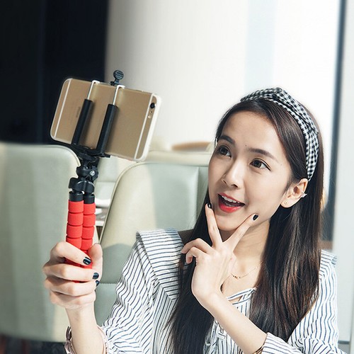 Octopus Adjustable Tripod Stand Flexible Phone Holder for iPhone Camera Bracket/ - Picture 7 of 14