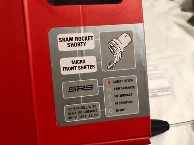 SRAM Rocket 3 Speed Shorty Front MicroTwist Shifter Left Handed Shorty Mountain - Image 1 of 4