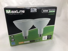 Two 2 MaxLite LED Flood Bulbs 13W 90W Equiv. Soft White 2700K Dimmable