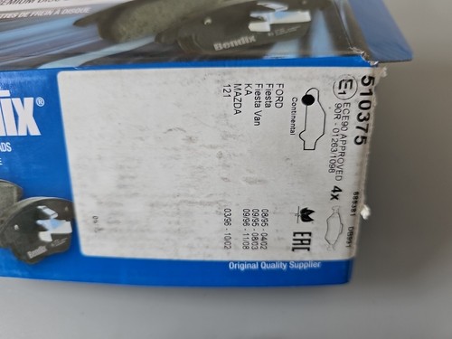 BENDIX Front Brake Pads For FORD FIESTA MK4 1995-2002 1206062 1130715 - Picture 3 of 8