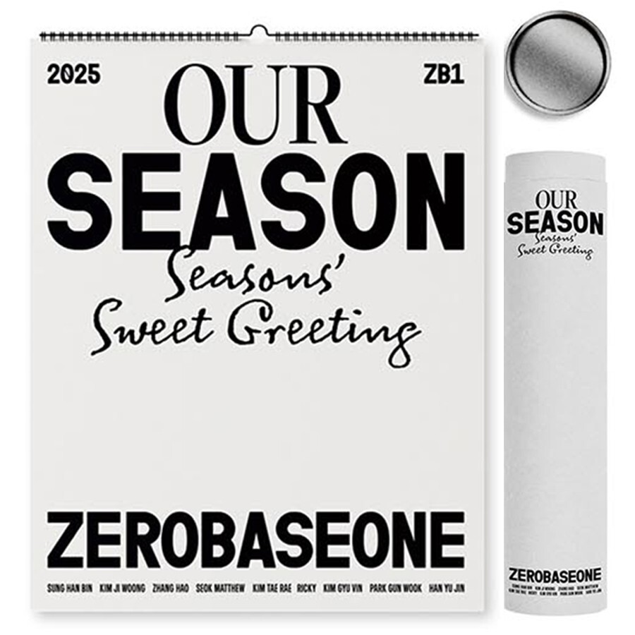 ZEROBASEONE 2025 SEASON'S GREETINGS/Calendar+Diary+Book+10 Poster+