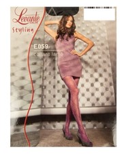 Women's tights collant 30 den 33 dtex fashion worked in blades LEVANTE item E059