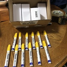 Sharpie 35554 Paint Marker,Medium Point,Yellow Oil Based ( Case Of 48 ) NEW