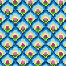 Bargello Buds Needlepoint Kit or Canvas