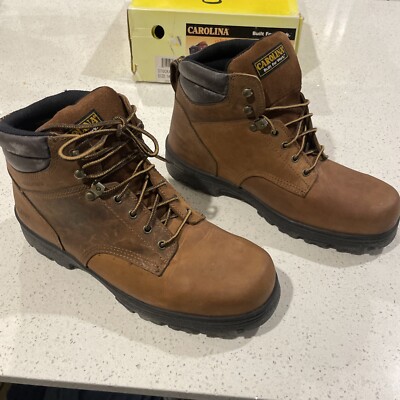 Carolina Men's 6 Inch Waterproof  Engineer Dark Brown New In Box Size 14
