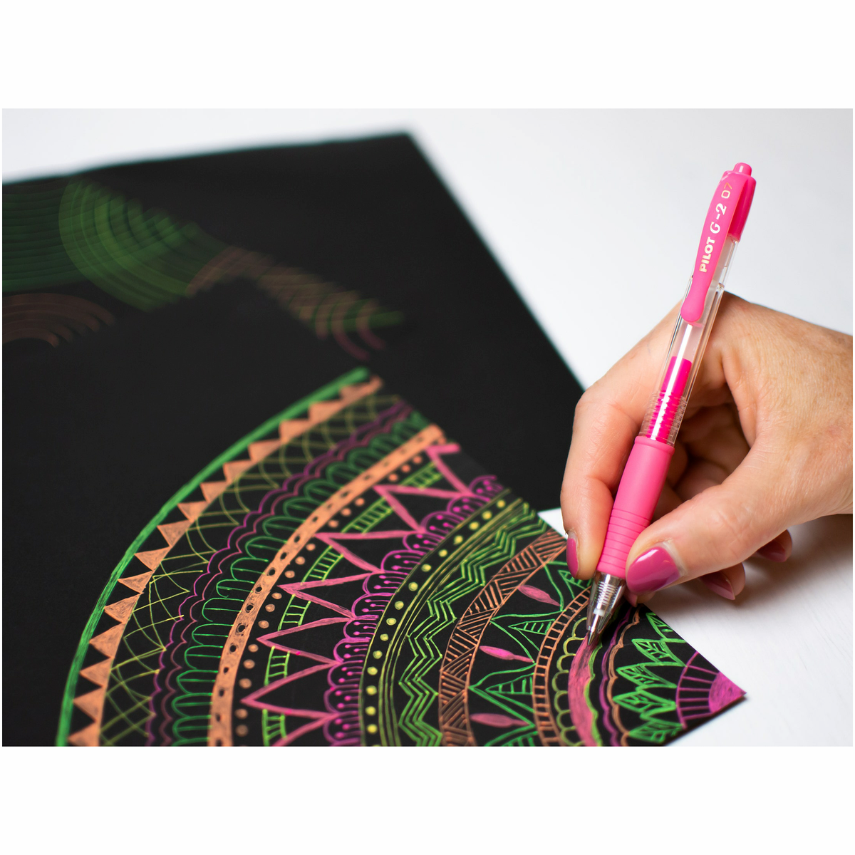 PILOT G2 Gel-Tintenroller, 6 Stück, Neonrosa, Strichbreite 0,7 Mm – Ergonomisch & Einziehbar