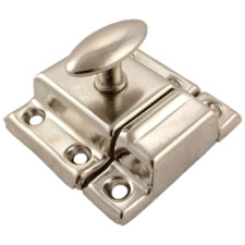 Nickel Plated Small Stamped Cabinet Latch NEW 10 pc/Pack