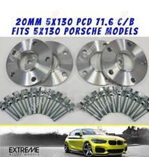 Alufelgenabstandhalter 20 mm passt Porsche Cayman 981 987 + Schrauben 5x130 71,6 x 4