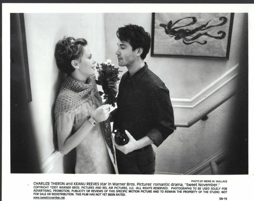 Sweet November 2001 8x10 Schwarz & Weiß Filmfoto #SN-16