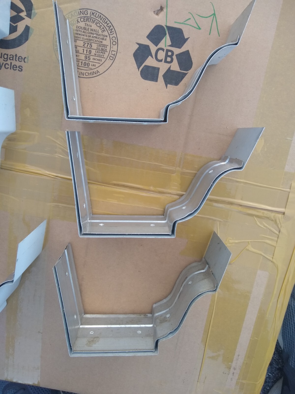 6 White Aluminum 5" K Gutter Splice Seam Coupling for rain gutter eBay