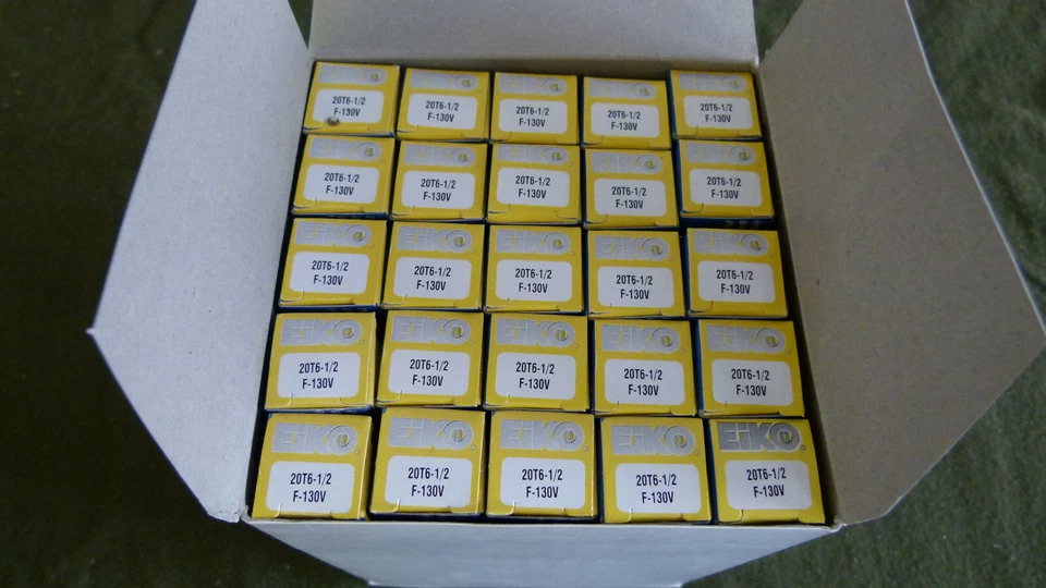 Box of 25 - EIKO 20T6-1/2-130V Intermediate Base Inside Frosted Bulb Lamp - Image 3 of 4