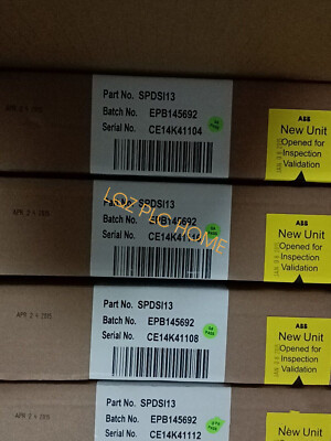 New in box SPDSI13 ABB Bailey Digital Input Module Brand New By Fedex or DHL