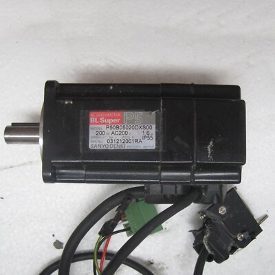 P50B05020DXS00 For Sanyo Used servo motor Free Shipping