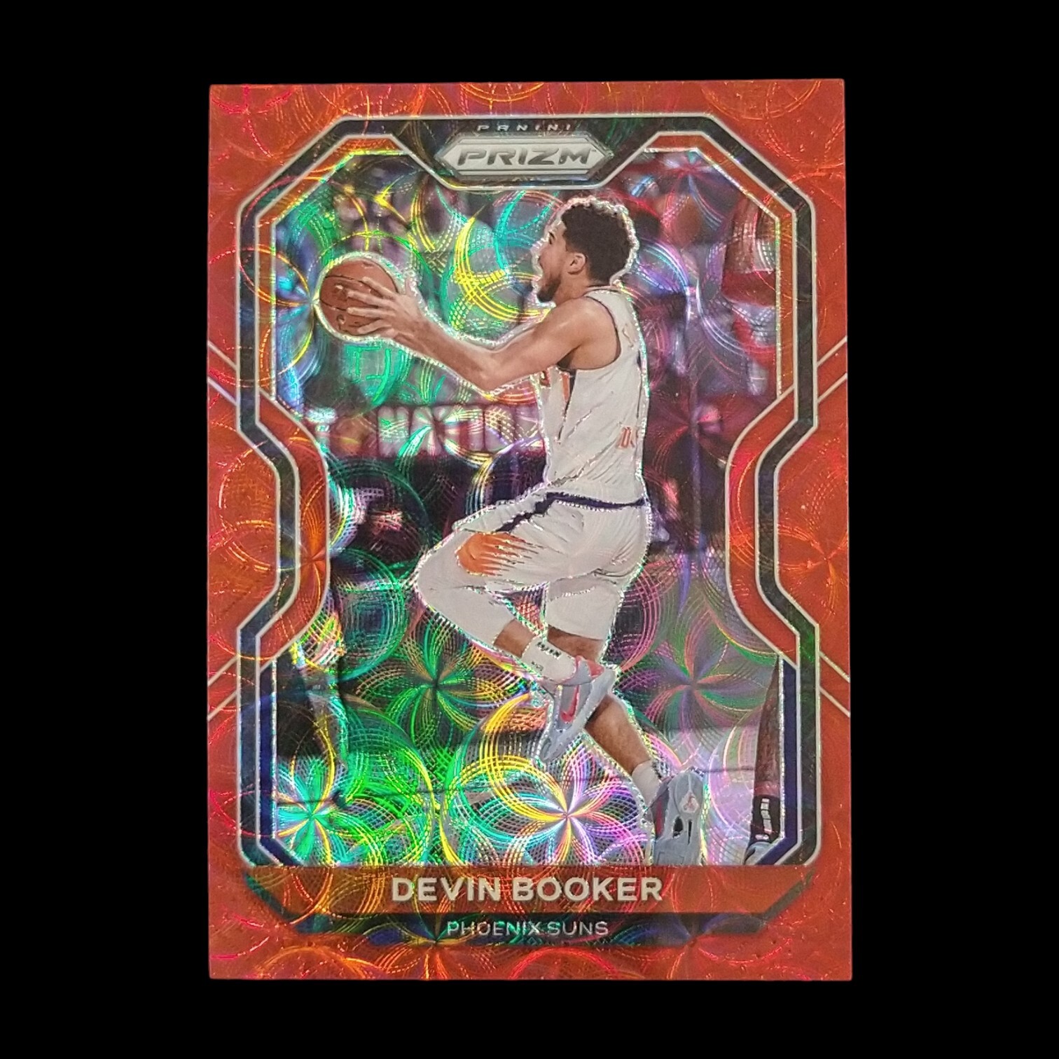 2020-21 Panini Prizm Devin Booker Red Scope Serial # /88 Suns 214