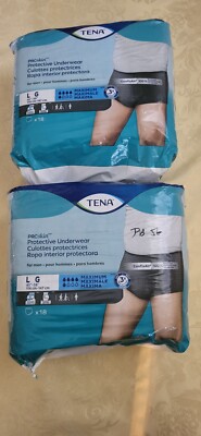 ''Tena'' ProSkin Protective Men's Maximum Underwear Size Large 45''-58'' -18 Ct. 2X