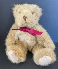 Russ Berrie & Co "Chadsworth" Plush 7" Teddy Bear w/ Bow