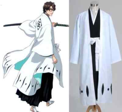Bleach 5th Captain Aizen Sousuke Cosplay Costume Anime Halloween Carnival Party
