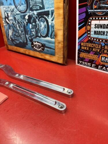 Harley Arlen Ness Billet Fender Struts Shovelhead Swingarm Digger Frame Rear - Picture 7 of 9