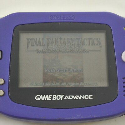 Gameboy Advance Violet Console AGB-001 Nintendo AJ15678793 JAPAN