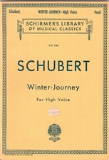 SCHUBERT WINTER-JOURNEY FOR HIGH VOICE VOL. 346 SCHIRMER MUSIC BOOK NEW ON SALE