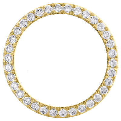14K Gelbgold U Form Diamant Uhr Lünette 36mm Rolex Datejust Tag-Datum 3.57 Karat