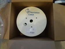 iTechCables Cat6A, 23AWG-4 Pair UTP Plenum 1,000 ft.-  White