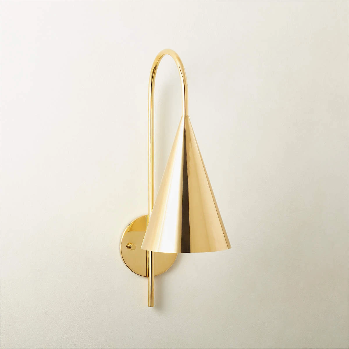 Polished brass 2024 wall sconce