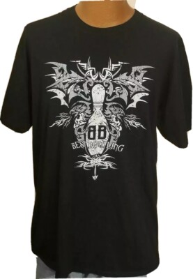 Best Bowling Bowler Mens T-Shirt Black Size Large