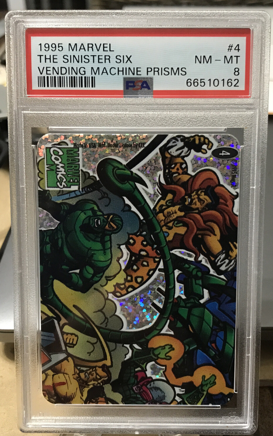 1995 Marvel Vending Machine Prisms Sinister Six PSA 8 Mint Low POP Very Rare