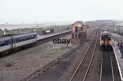 35 mm Eisenbahndia - Class 156 Super Sprinter DMU 156429 & 156466 @ Abergele