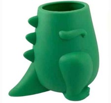 One Pillowfort Dino Dinosaur Kids Toothbrush Holder Multi Purpose Storage Green