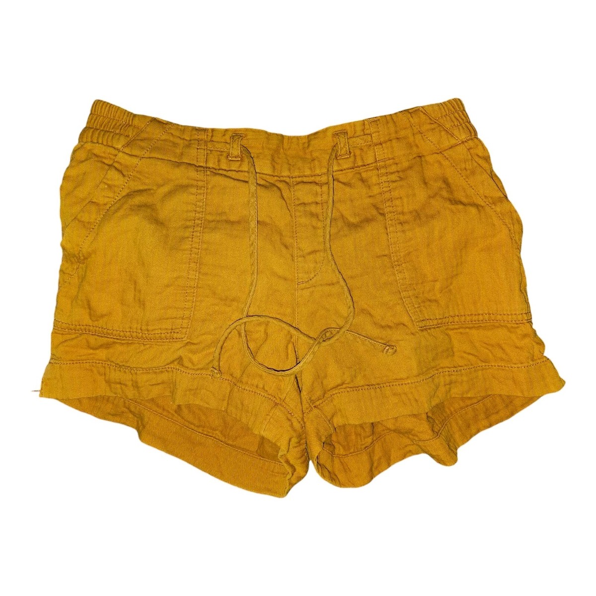 Women's Orange Elastic Waist Size Small Shorts Old Navy Elastic Waist