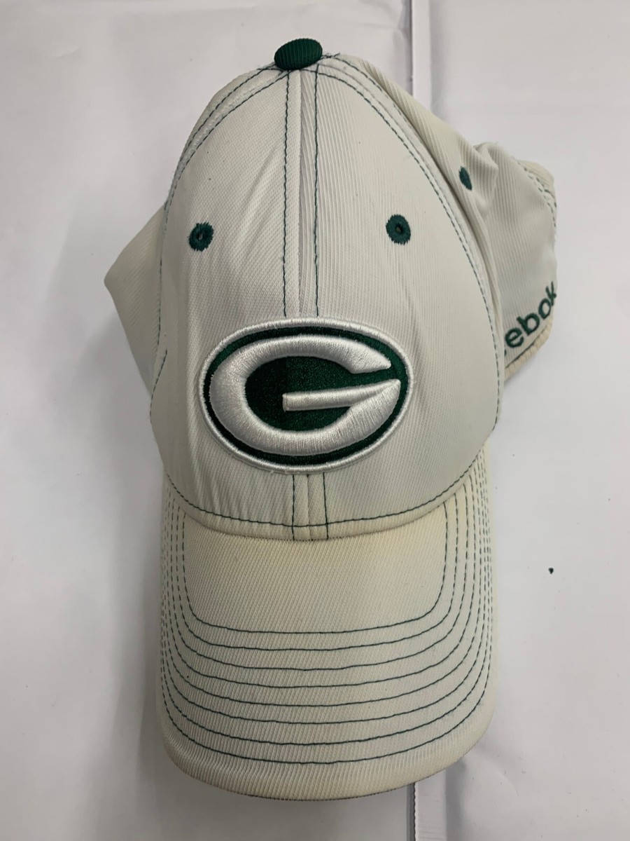 Green Bay Packers Hat Cap Flex Fit Green White Pre Owned