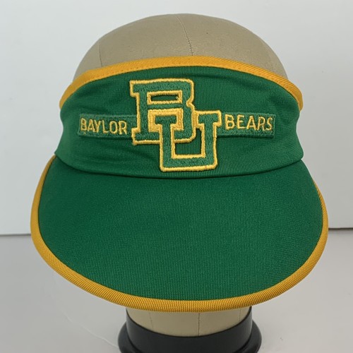 De colección Baylor University Visera Sombrero Gorra Osos Parche Ajustable Verde Dorado Amarillo - Imagen 1 de 18